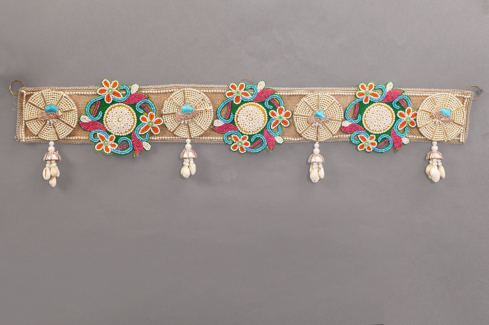 Vibrant Floral Beaded Toran