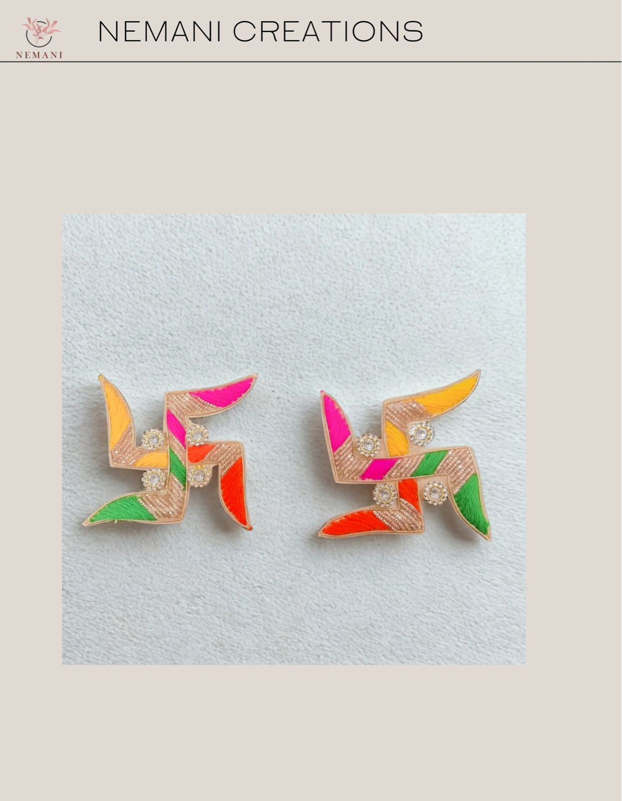 Rang Swastik Embellishments