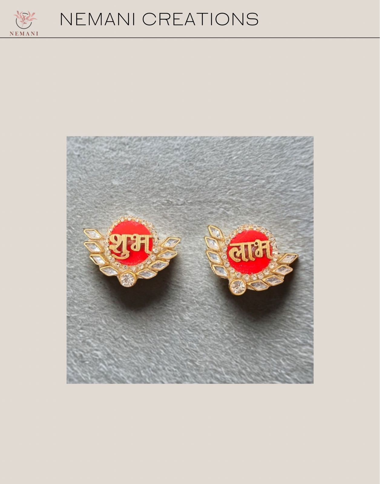 Shubh Laabh Winged Emblems