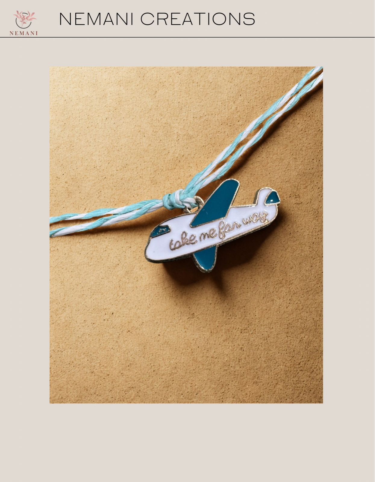 Wanderlust Airplane Rakhi
