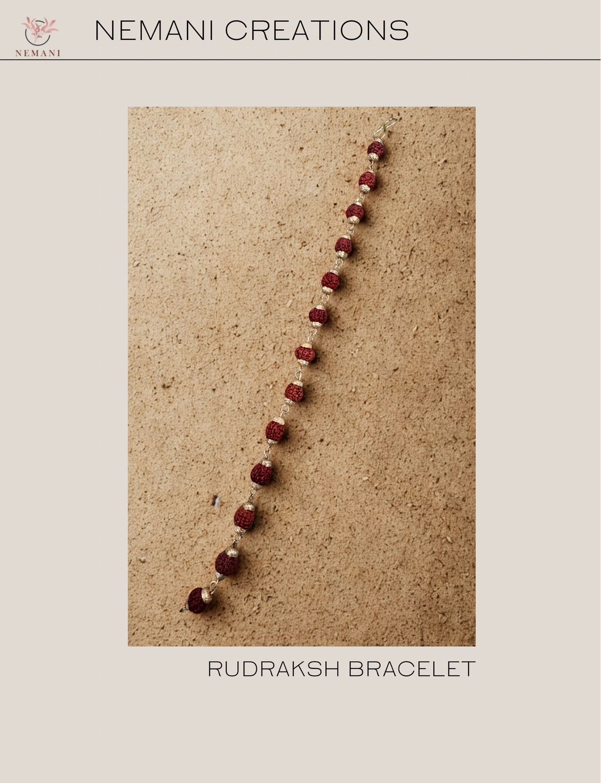Rudraksh & Crystal Bracelet