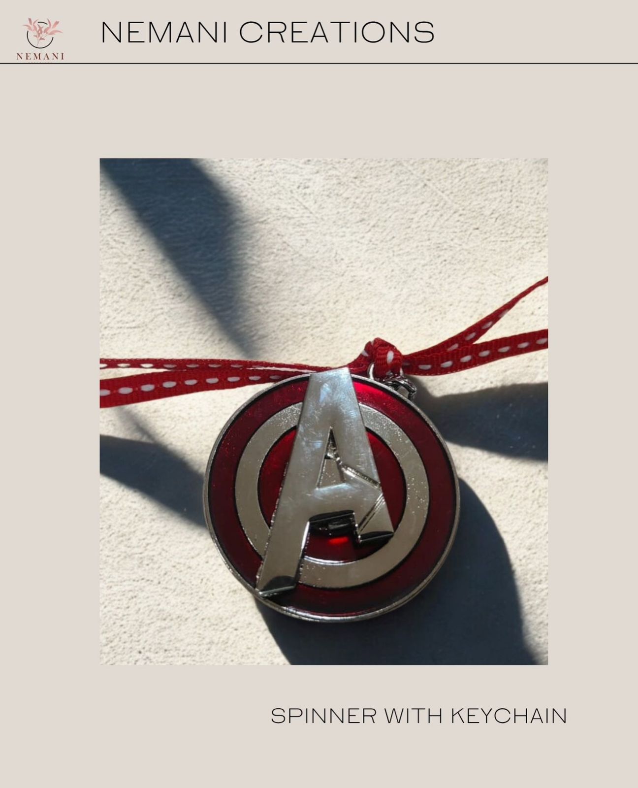 Avengers Logo Spinner Keychain