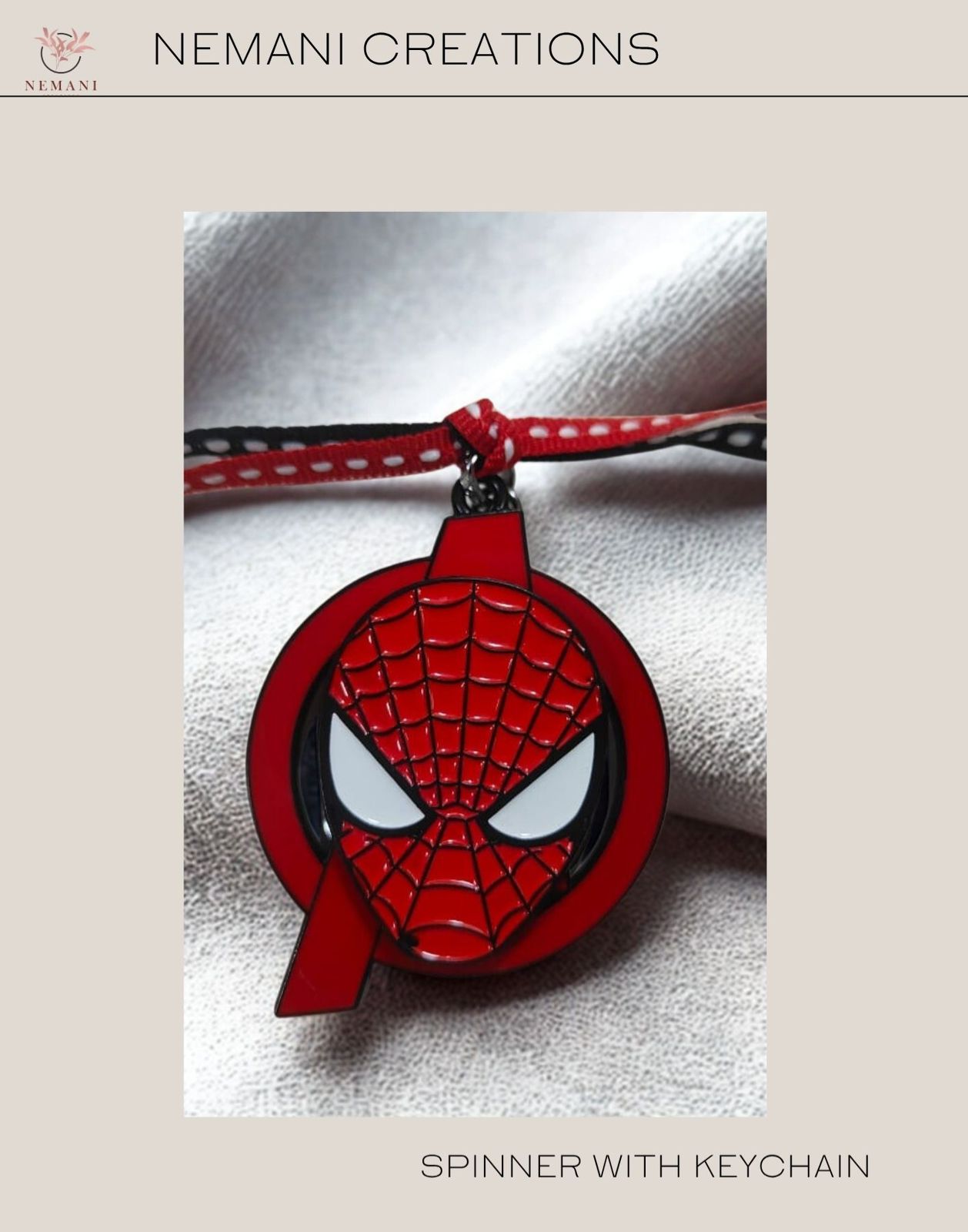Spider-Man Avengers Spinner Keychain
