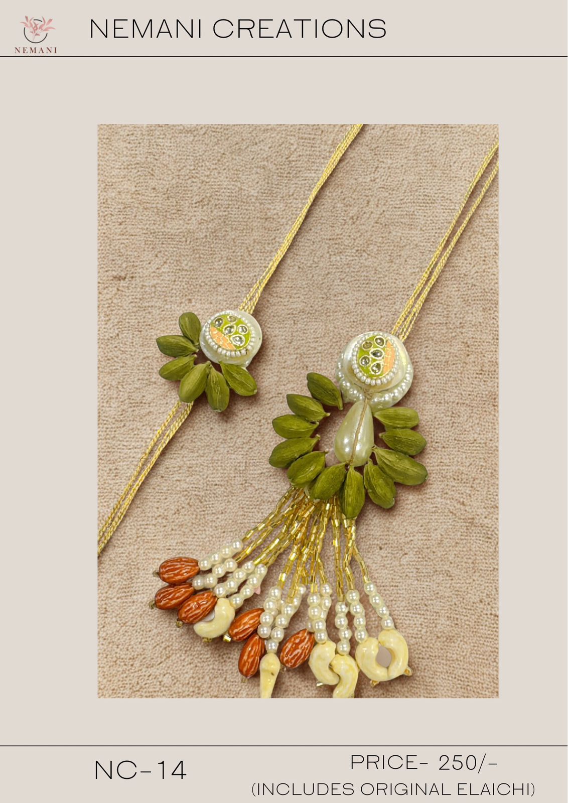 Authentic Elaichi & Dry Fruit Lumba Rakhi Set