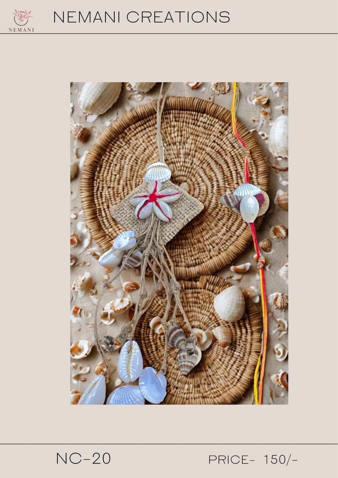 Coastal Serenity Lumba Rakhi Set