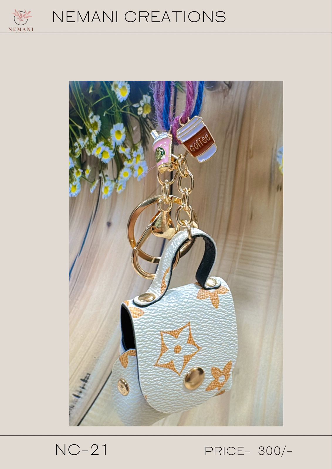 Coffee Lover's Bag Charm Rakhi