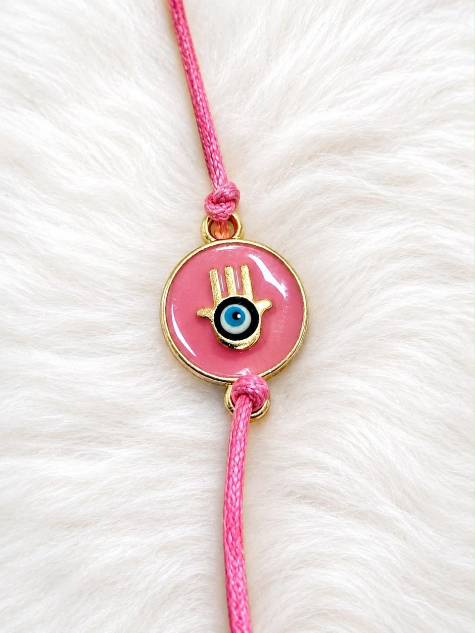Pink Evil Eye Rakhi