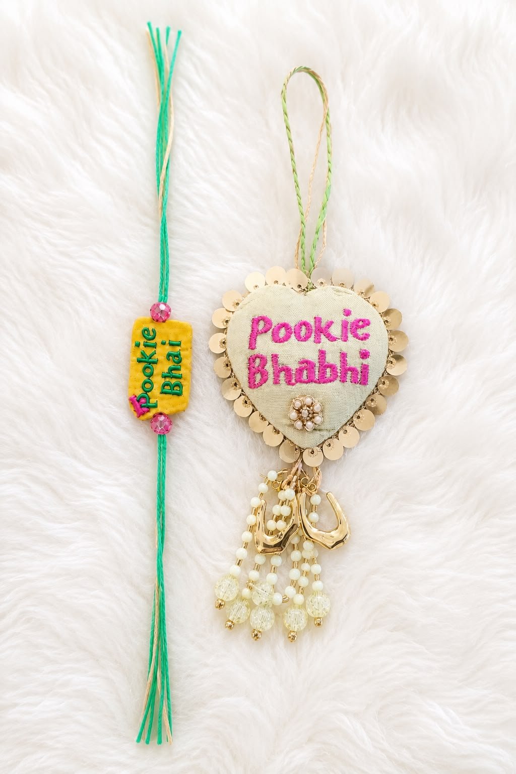 Cute Pookie Bhai & Bhabhi Rakhi Set